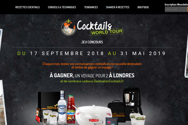 Destination cocktails jeu concours